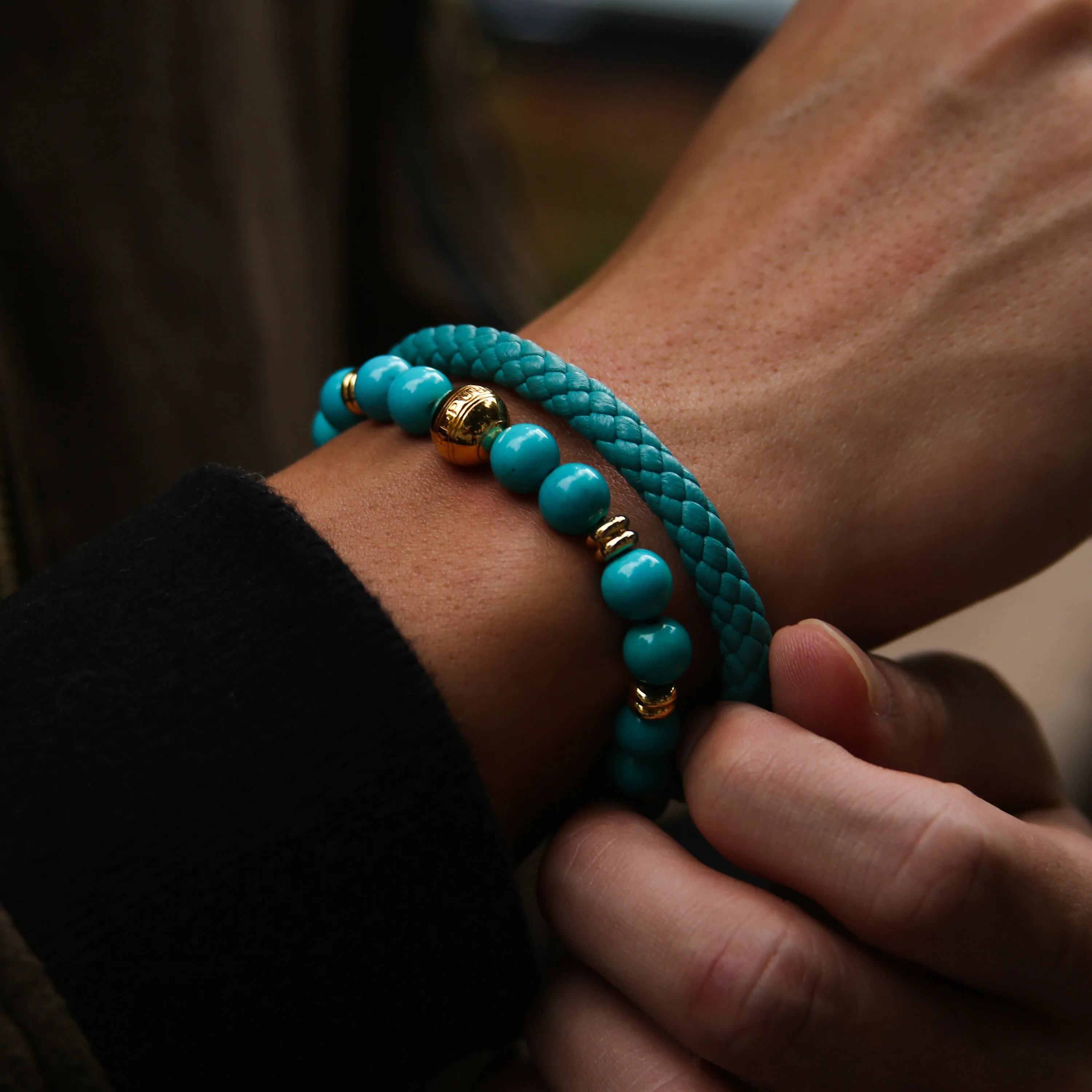 Gold Turquoise Chakra Bracelet