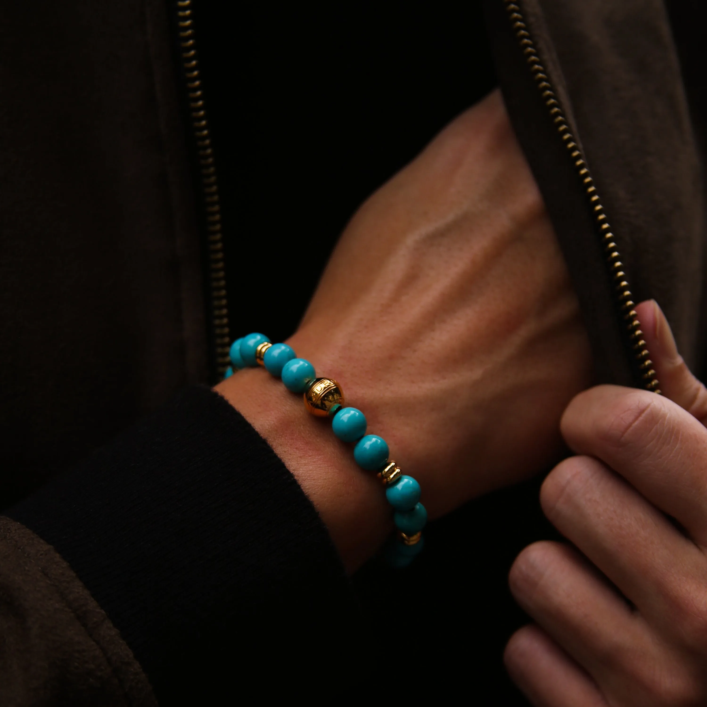 Gold Turquoise Chakra Bracelet