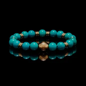 Gold Turquoise Chakra Bracelet