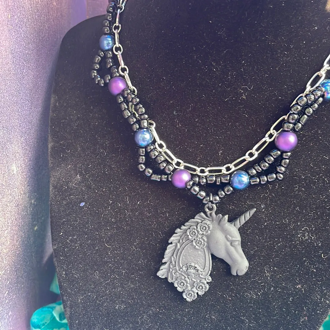 Gothic Unicorn Choker