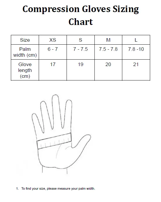 Grey Compression Gloves