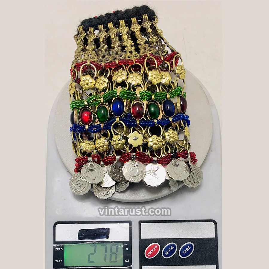 Gypsy Tribal Choker Necklace With Coins