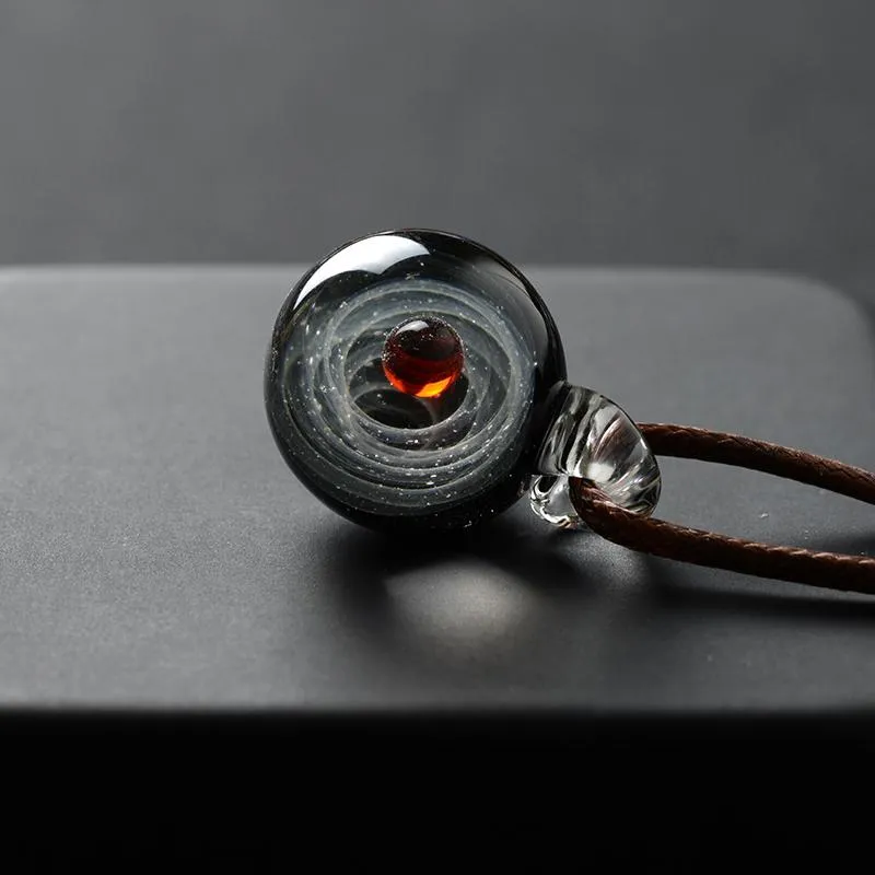 Hand blown Universe/Galaxy in Glass Pendant Necklace-11 Designs