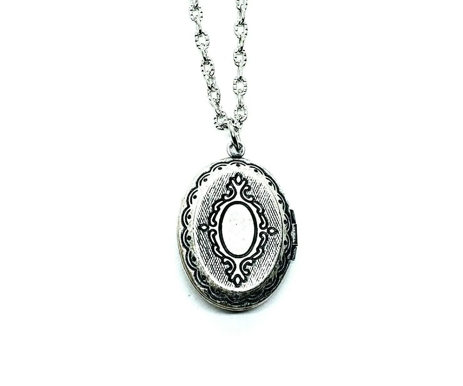 Handmade Silver Bee Cameo Locket Necklace
