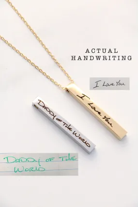 handwriting vertical bar { silver   gold }