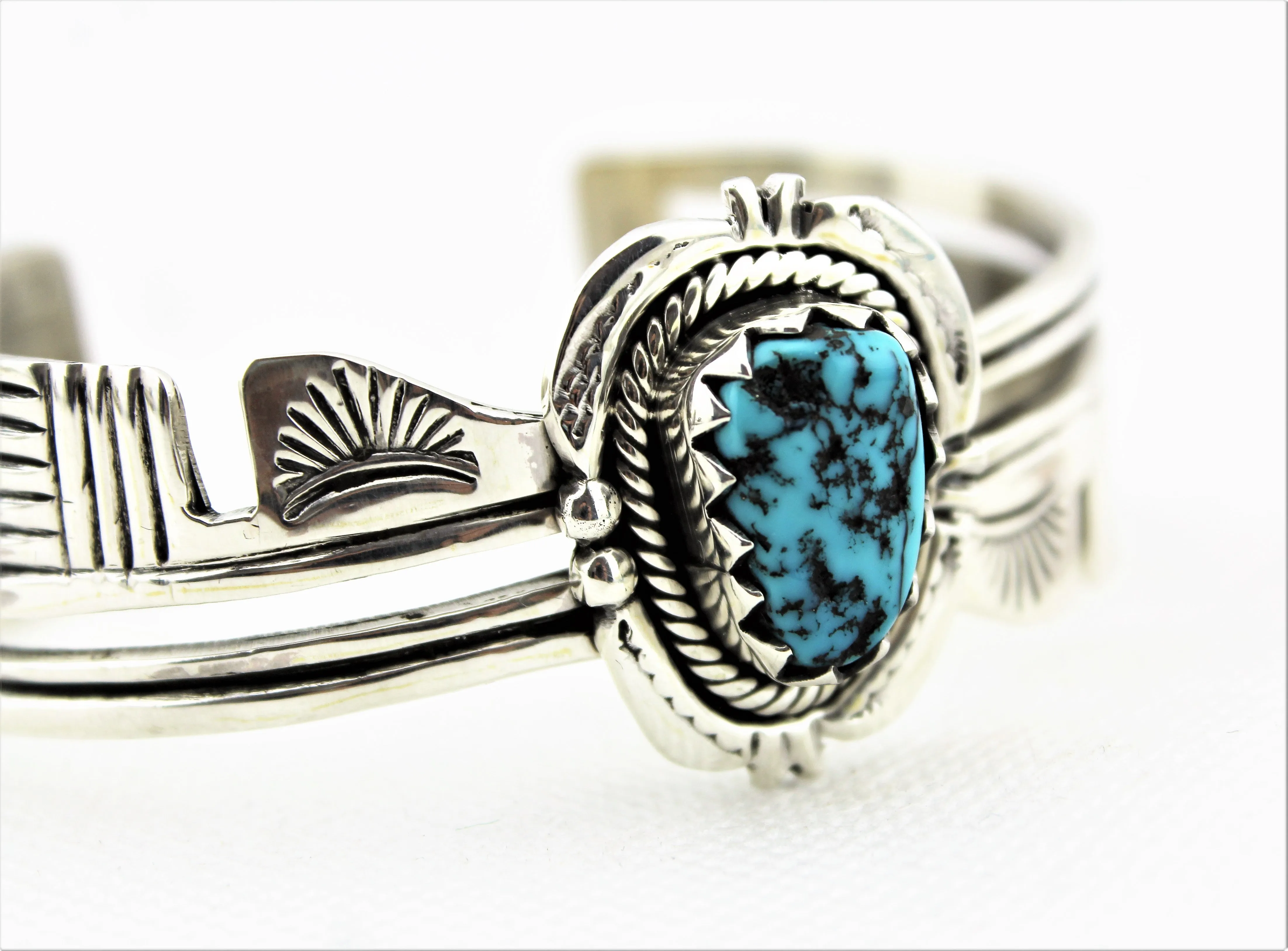 Henry Attakai Sterling Turquoise Bracelet