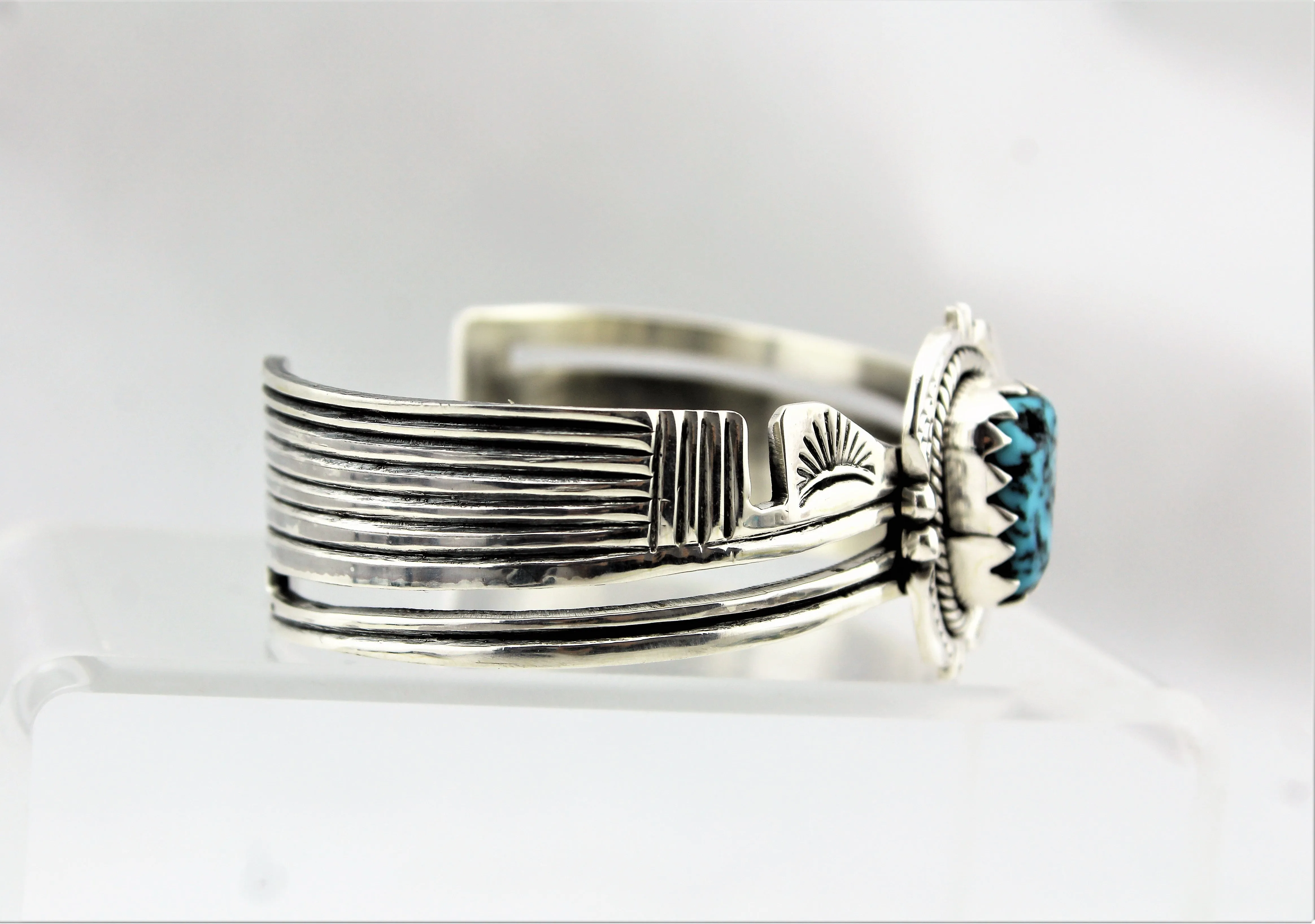 Henry Attakai Sterling Turquoise Bracelet