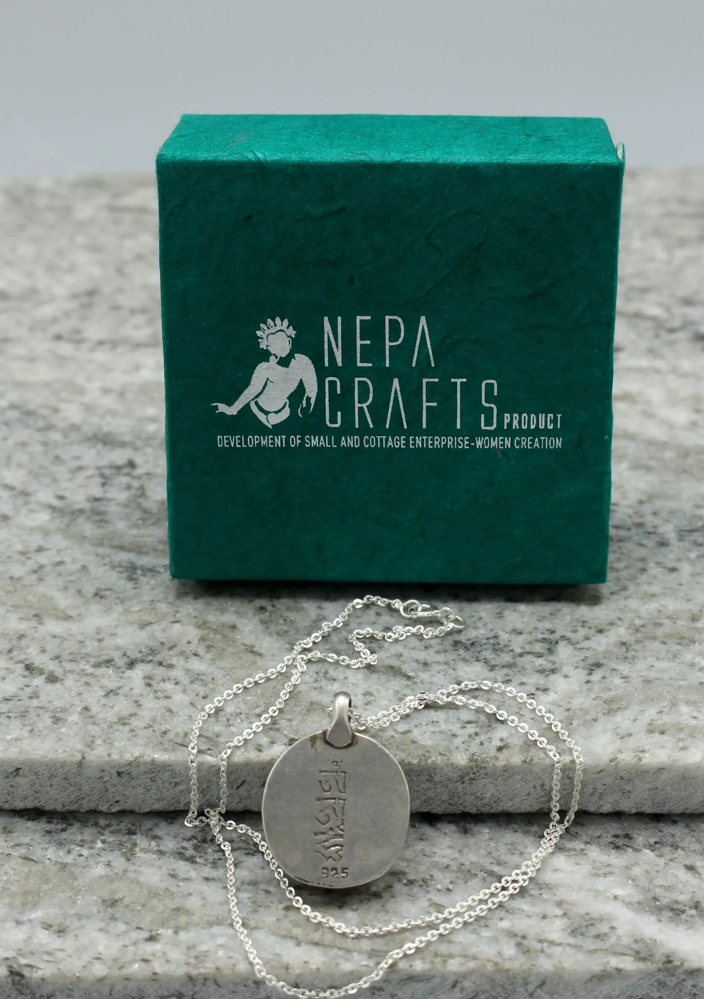 Hindu Lord Ganesha Sterling Silver 925 Pendant