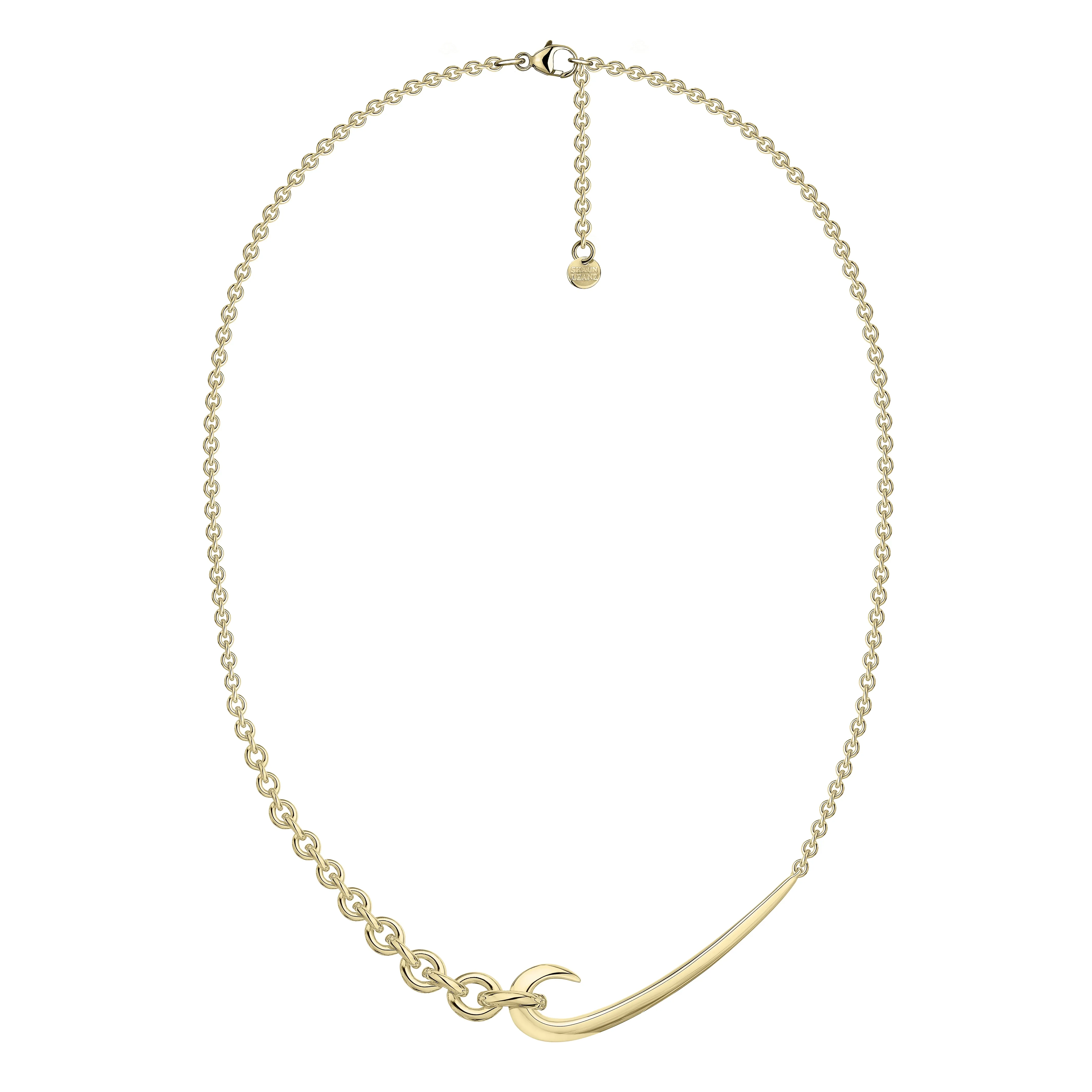 Hook Chain Choker Pendant - Yellow Gold Vermeil
