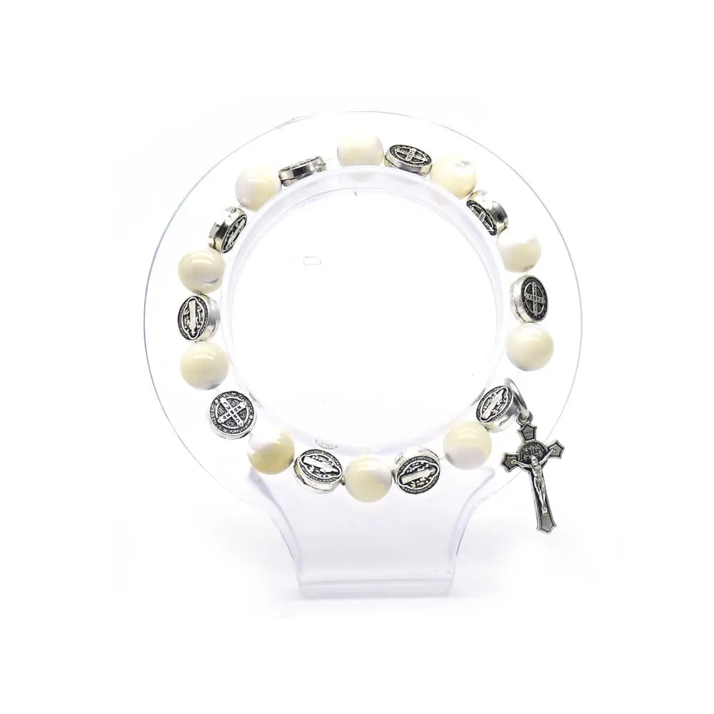 Horseshoe Conch Beads String Rope Cross Jewelry Bracelet