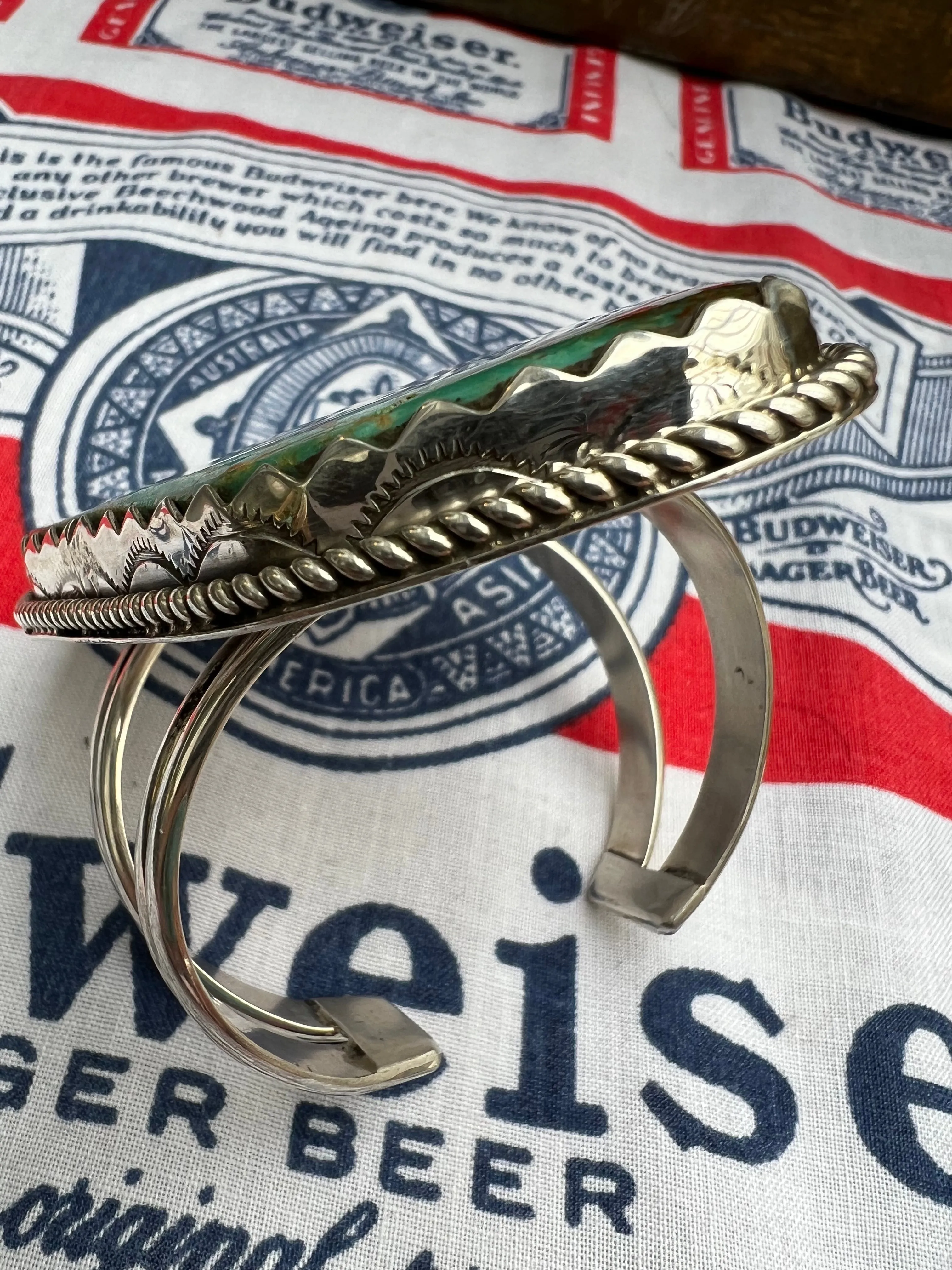 Huge Turquoise Slab Cuff
