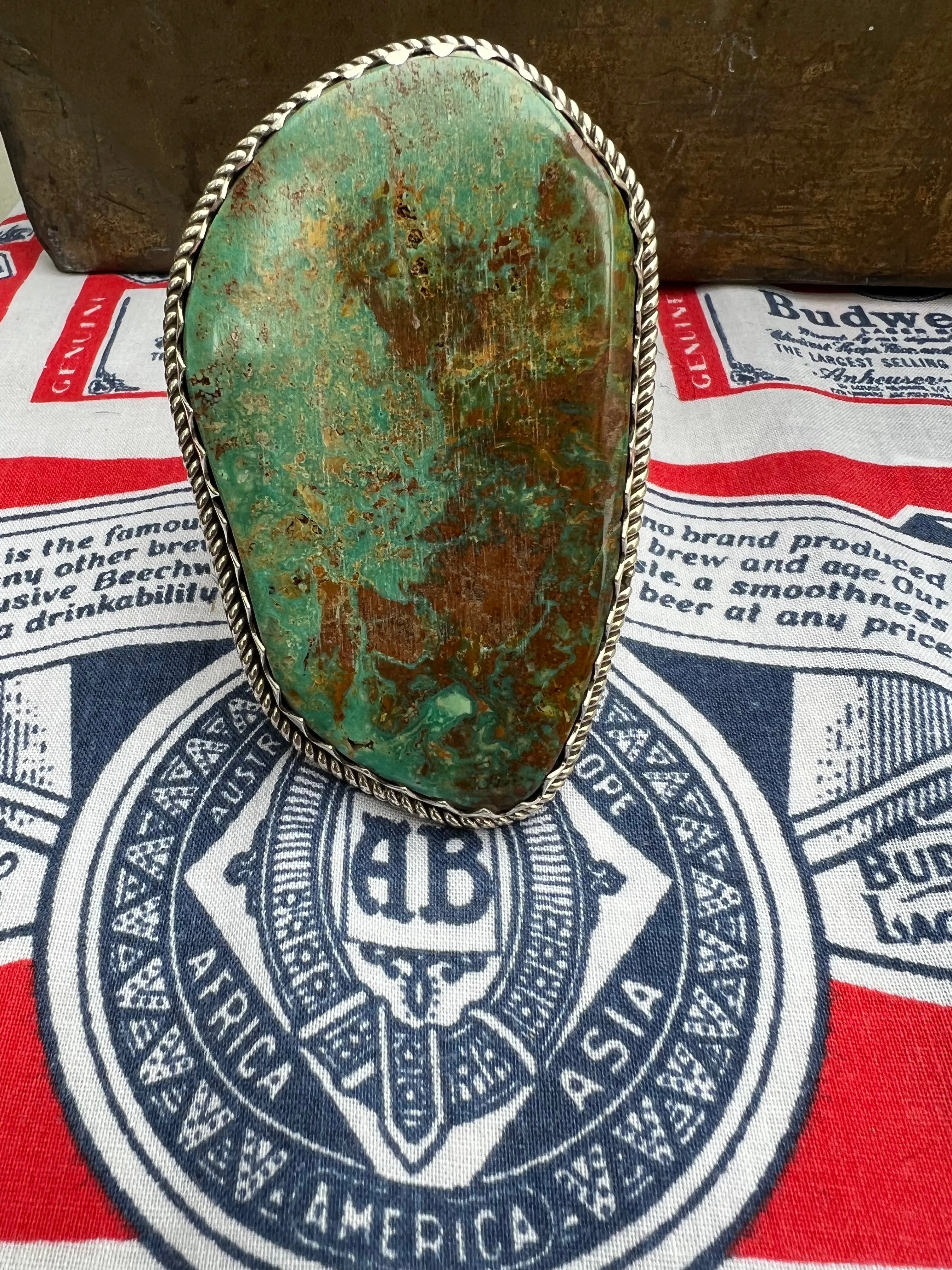 Huge Turquoise Slab Cuff