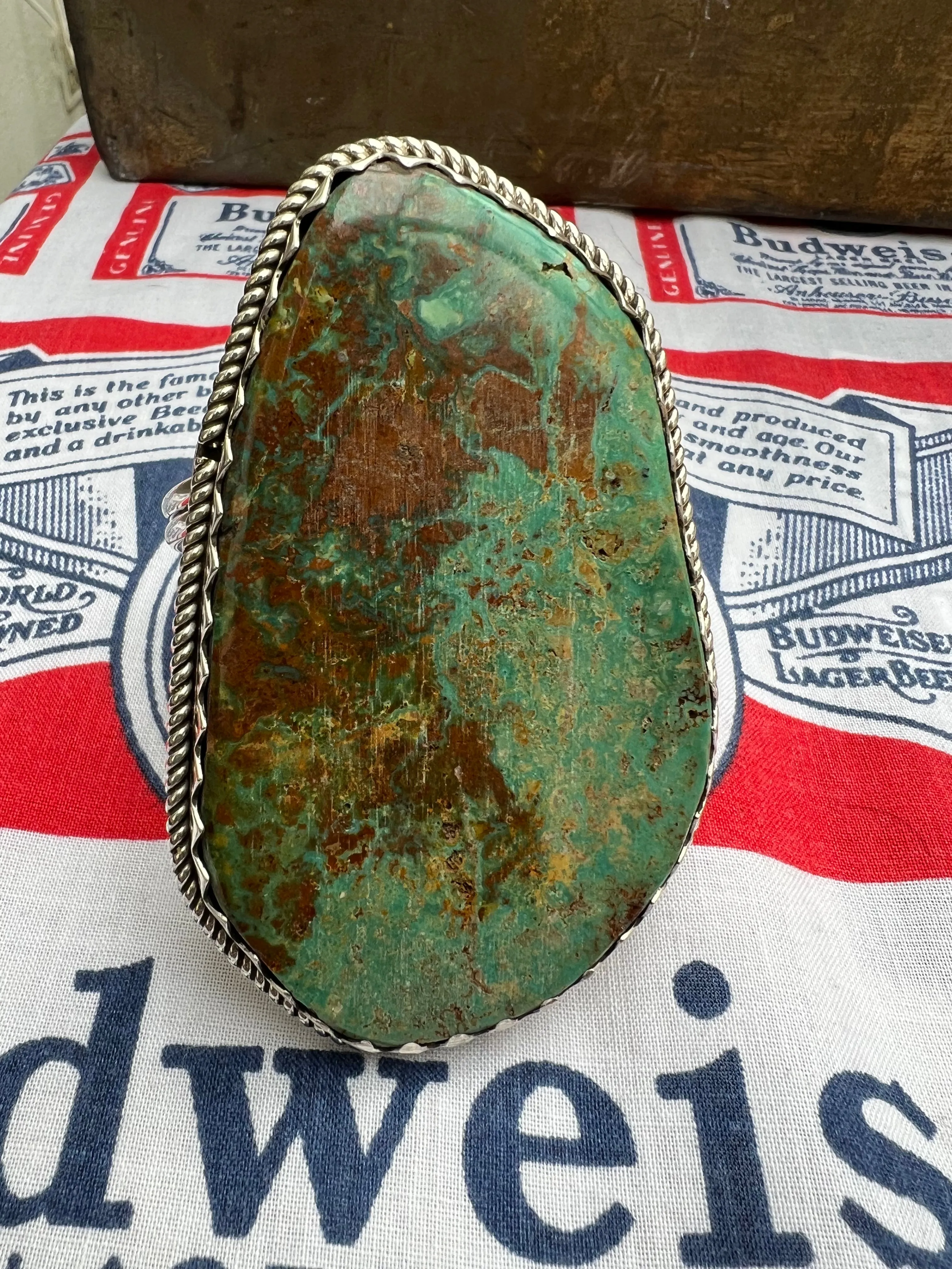 Huge Turquoise Slab Cuff