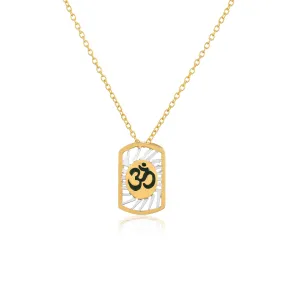 iJuels 925 Sterling Silver OM Silver Pendant with chain For Women/Mens/Girls/Boys