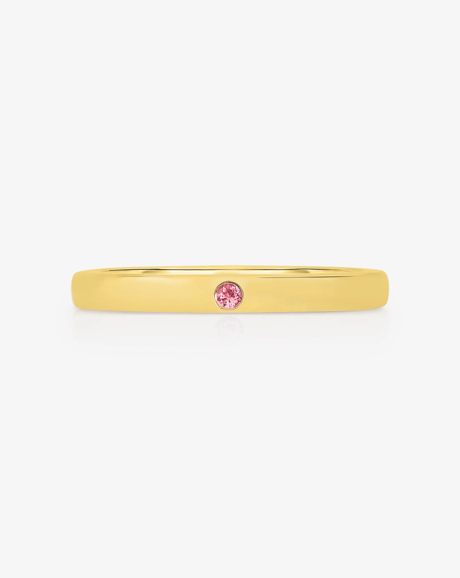 Inlay Birthstone Ring