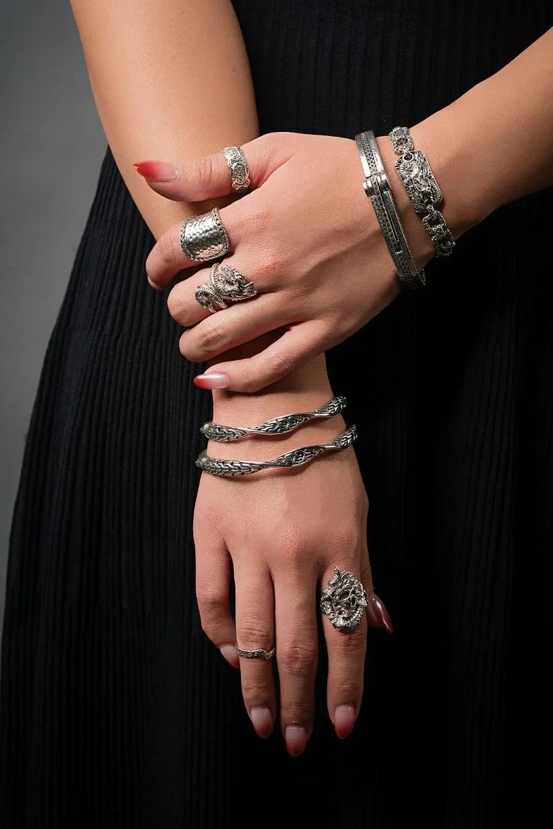 Iron Sharpens Iron Bangle™ in Chainlink