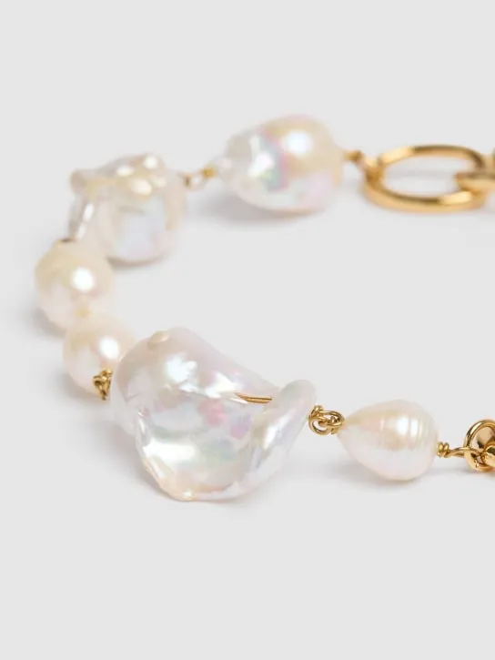 Jil Sander   Grainy pearl link bracelet 