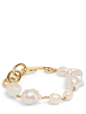 Jil Sander   Grainy pearl link bracelet 