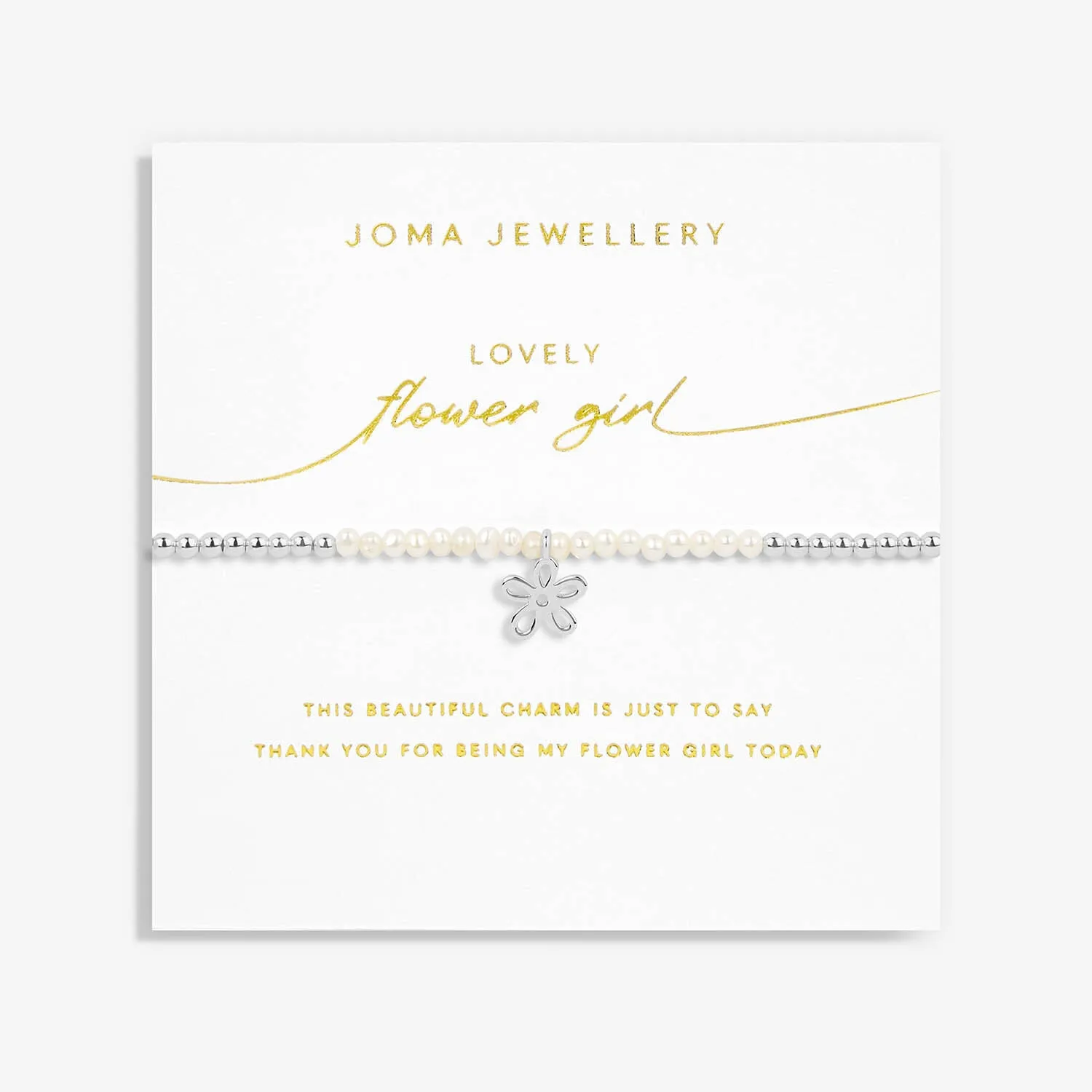 Joma Jewellery Children's Bridal Pearl Lovely Flower Girl Bracelet