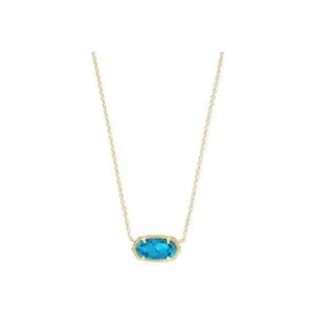 Kendra Scott Elisa Gold and Turquoise Necklace