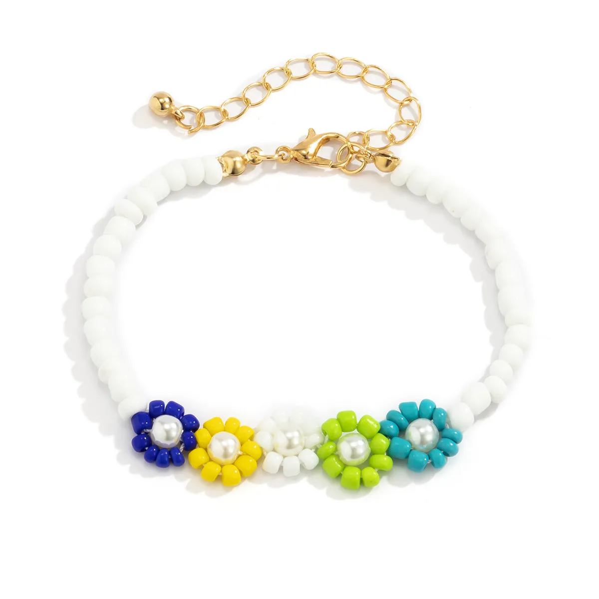 Ladies Bohemian Color Beaded Bracelet Set