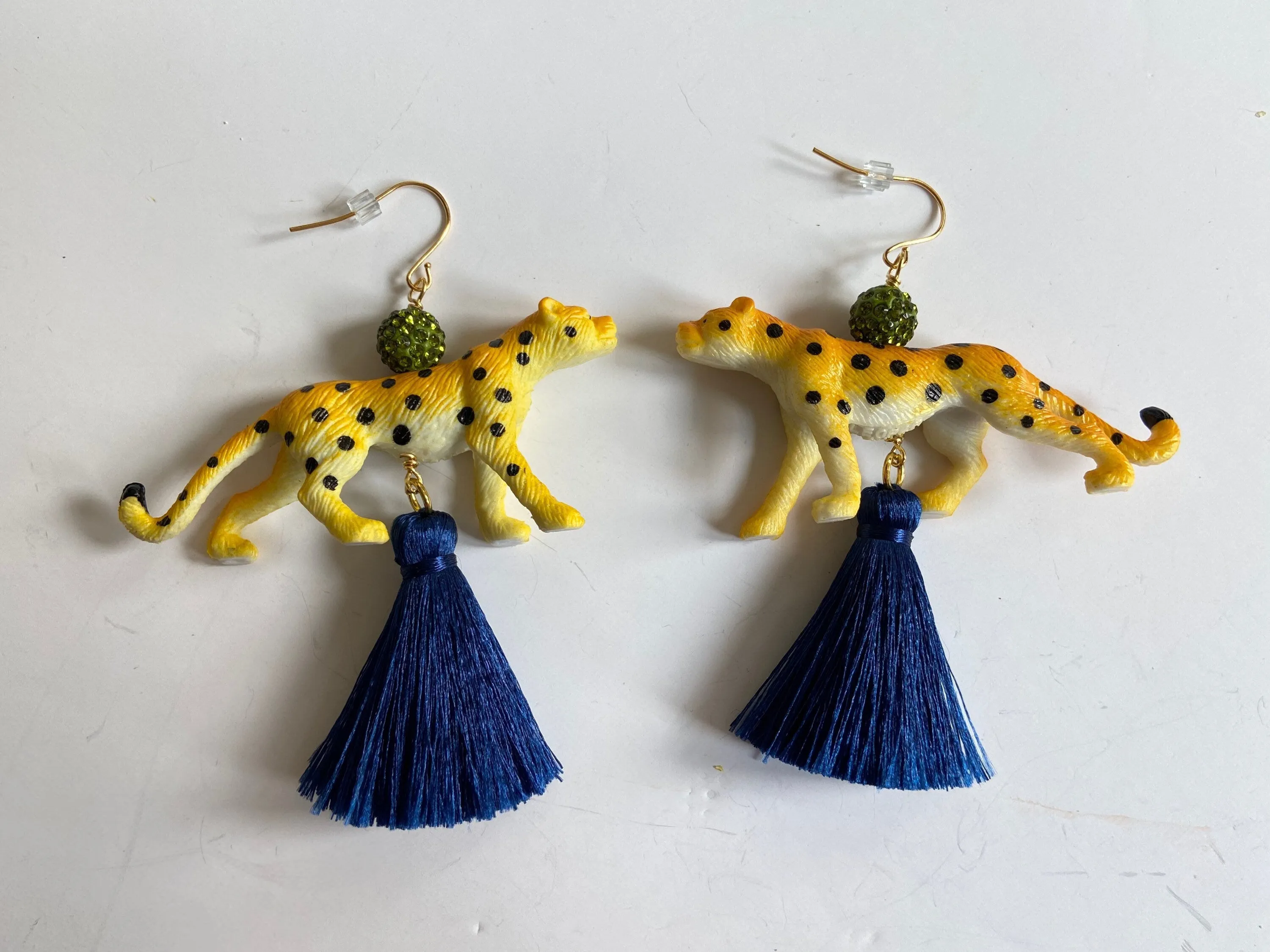 Leaping Leopard Earrings