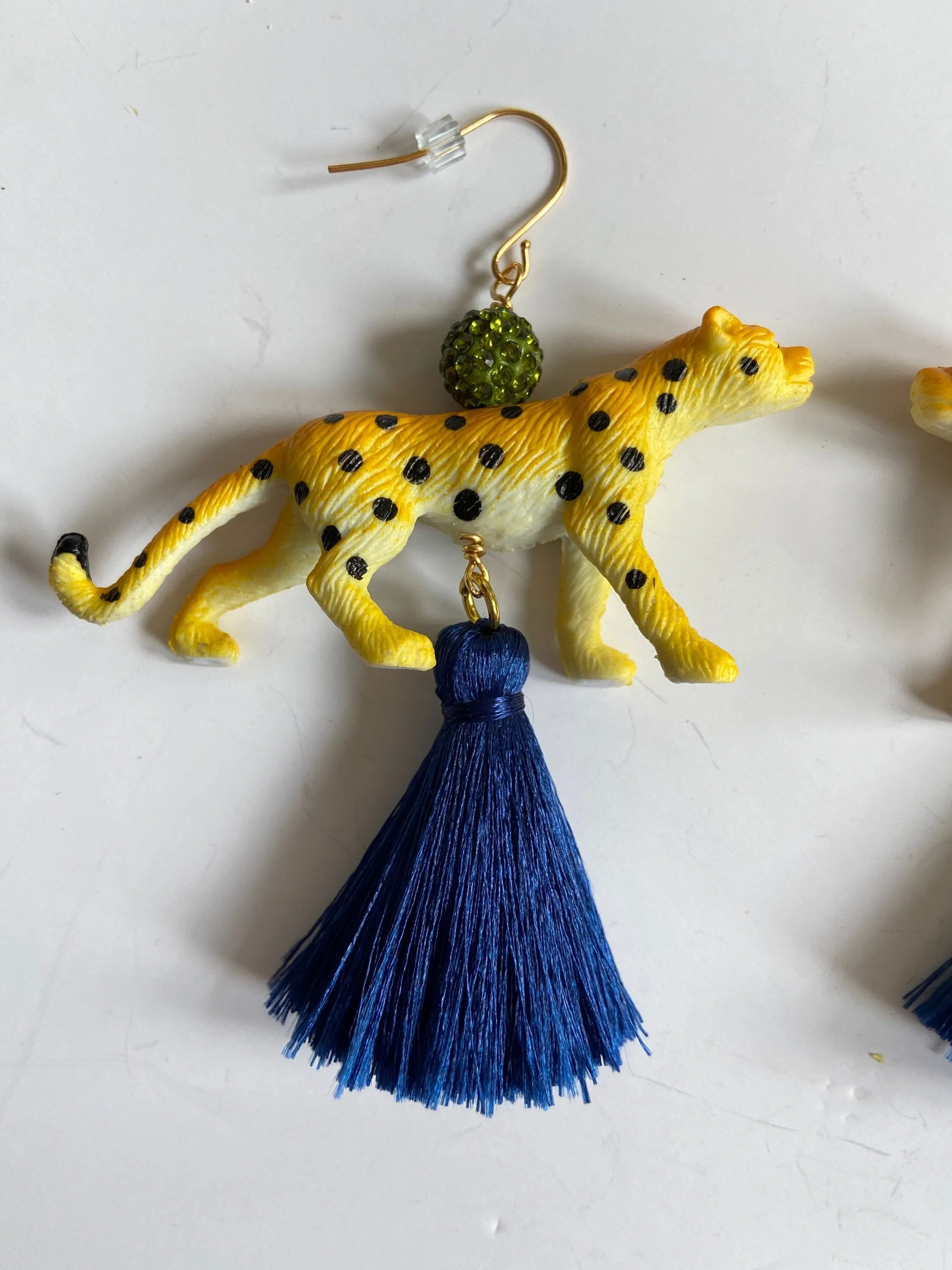 Leaping Leopard Earrings