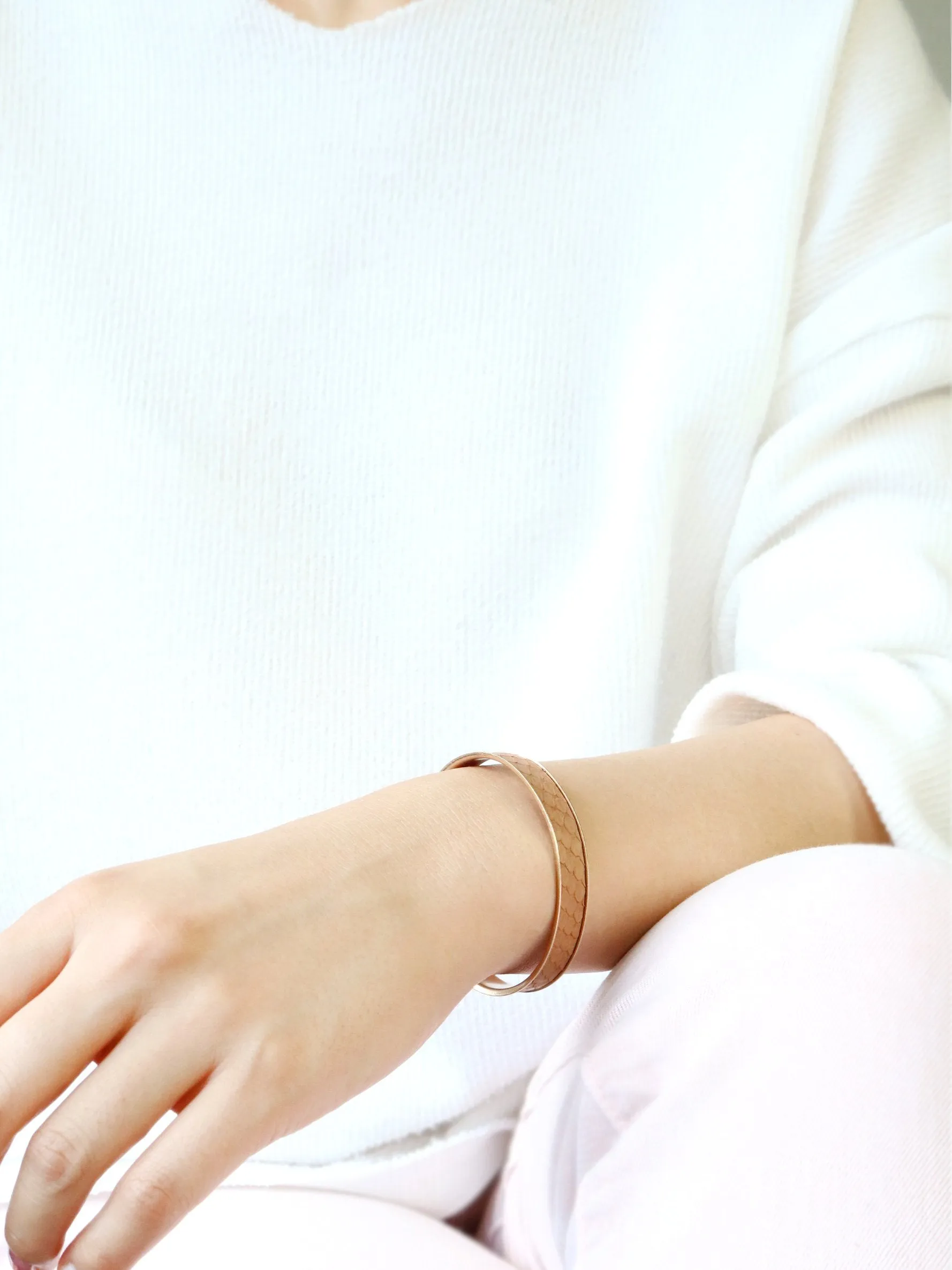 Leather Adjustable Cuff Bracelet