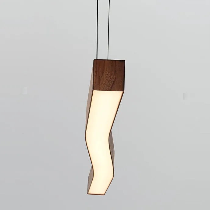 LED Japanese Style Modern Wave Design Pendant Light
