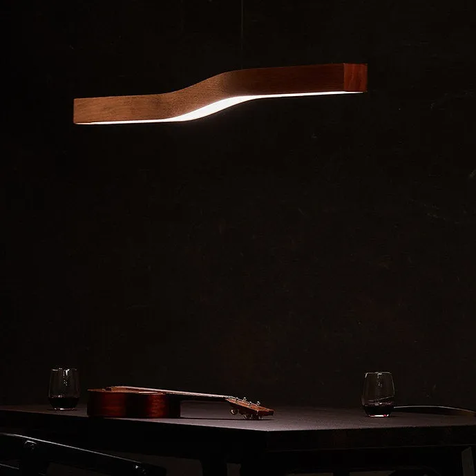 LED Japanese Style Modern Wave Design Pendant Light
