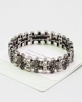 LOVE Cross Stretch Bracelet