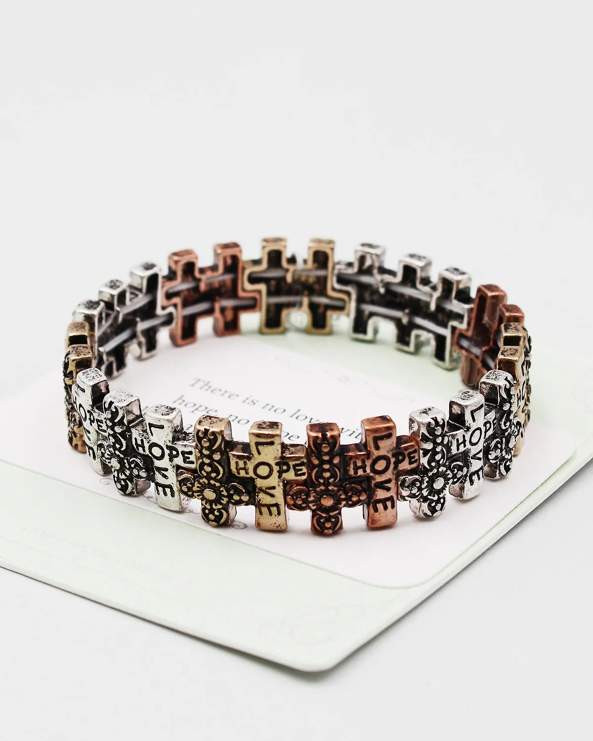 LOVE Cross Stretch Bracelet