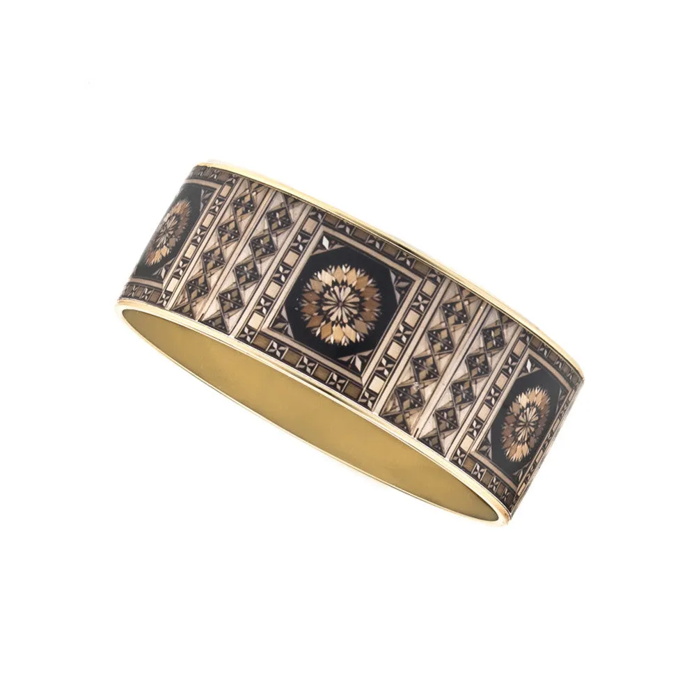 MAYA Russian Marquetry Bangle Bracelet 1"