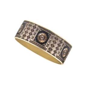 MAYA Russian Marquetry Bangle Bracelet 1"
