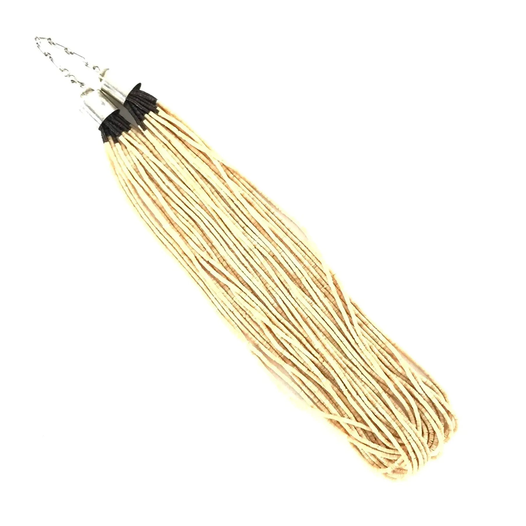 Melon Shell 19 Strand Heishi Necklace