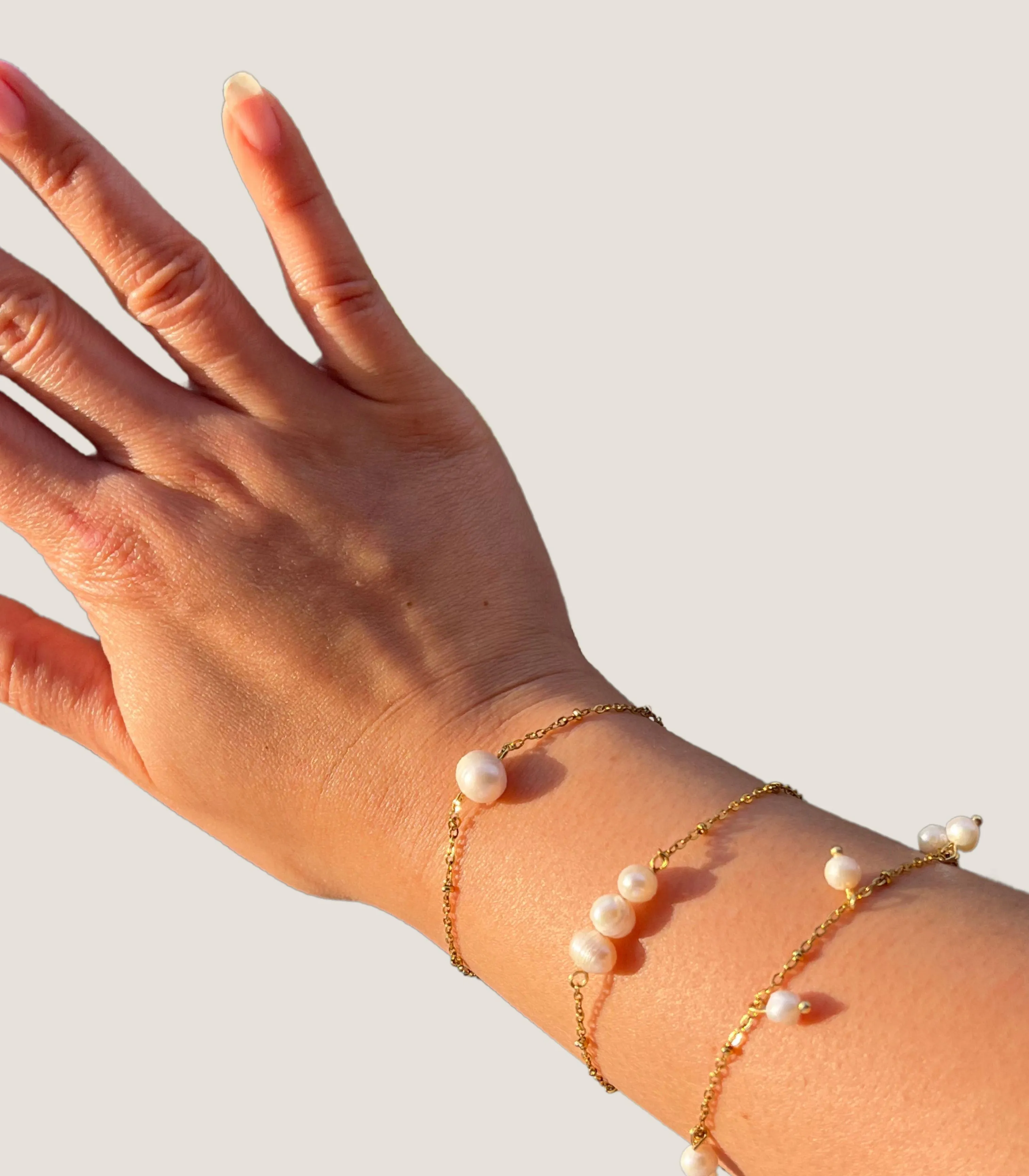 Mini South Sea Pearl String Bracelet