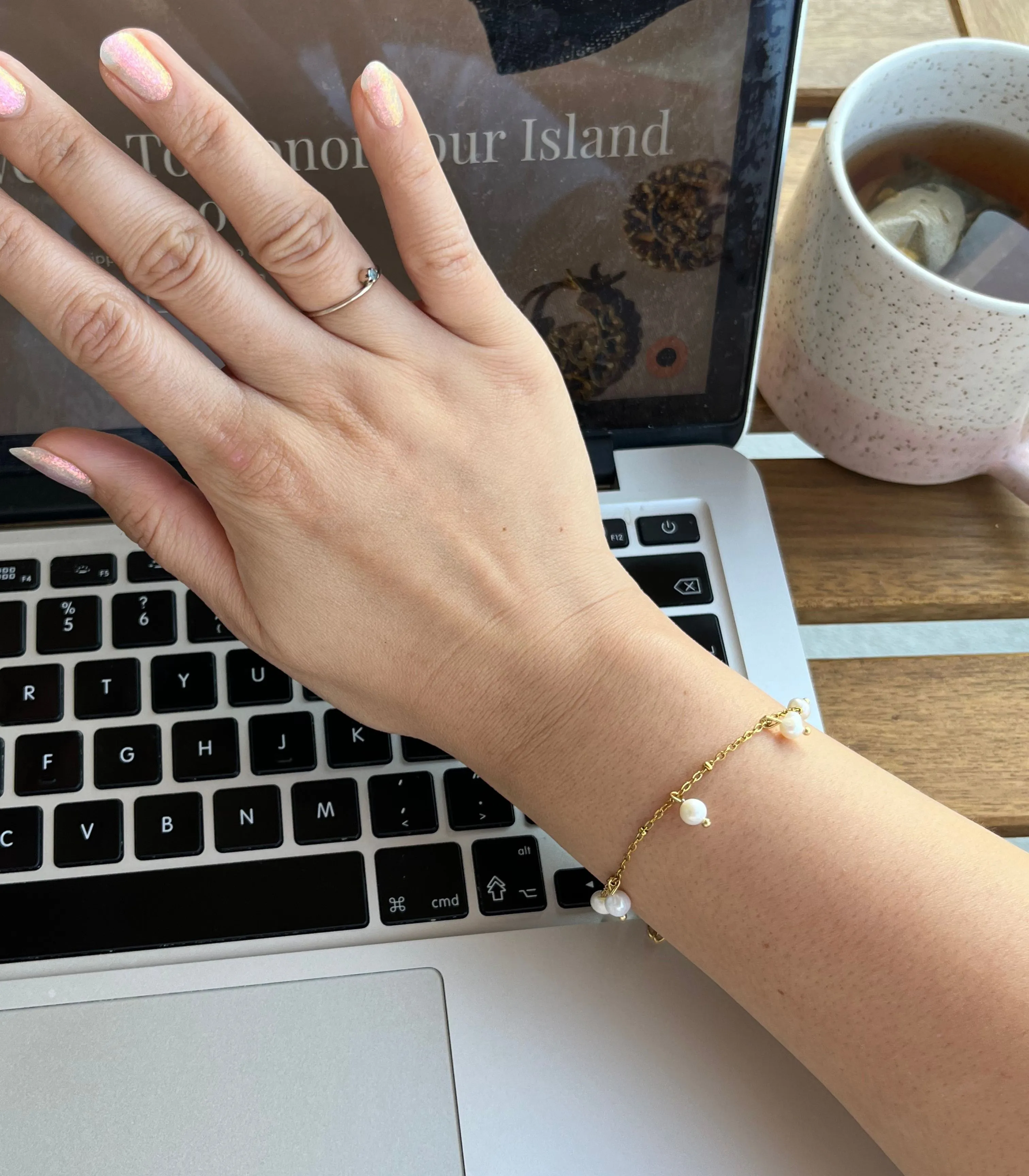 Mini South Sea Pearl String Bracelet