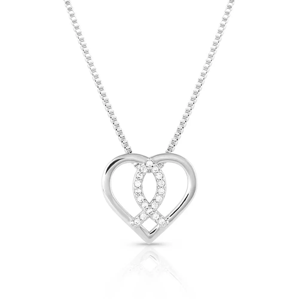 Montana Silversmiths Faith Within Crystal Necklace