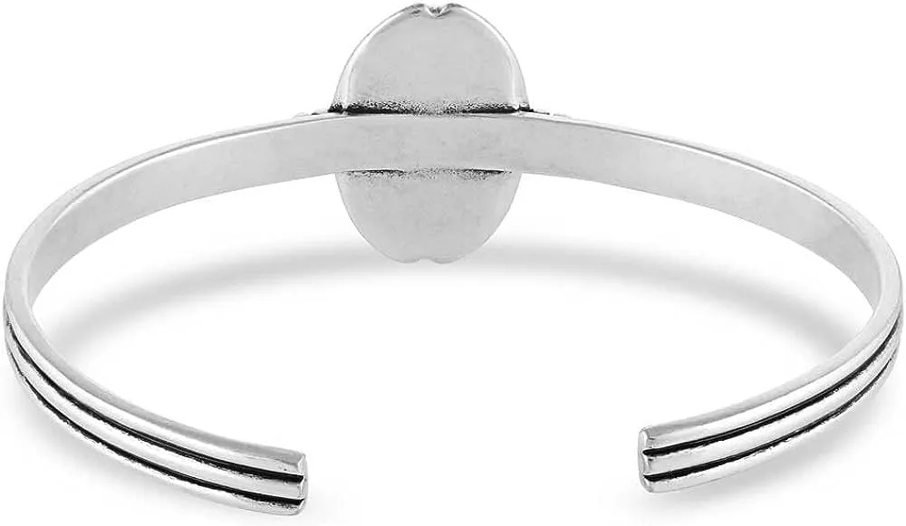 Montana Silversmiths Western Lifestyle Turquoise Cuff Bracelet (Oasis Waters Oval)