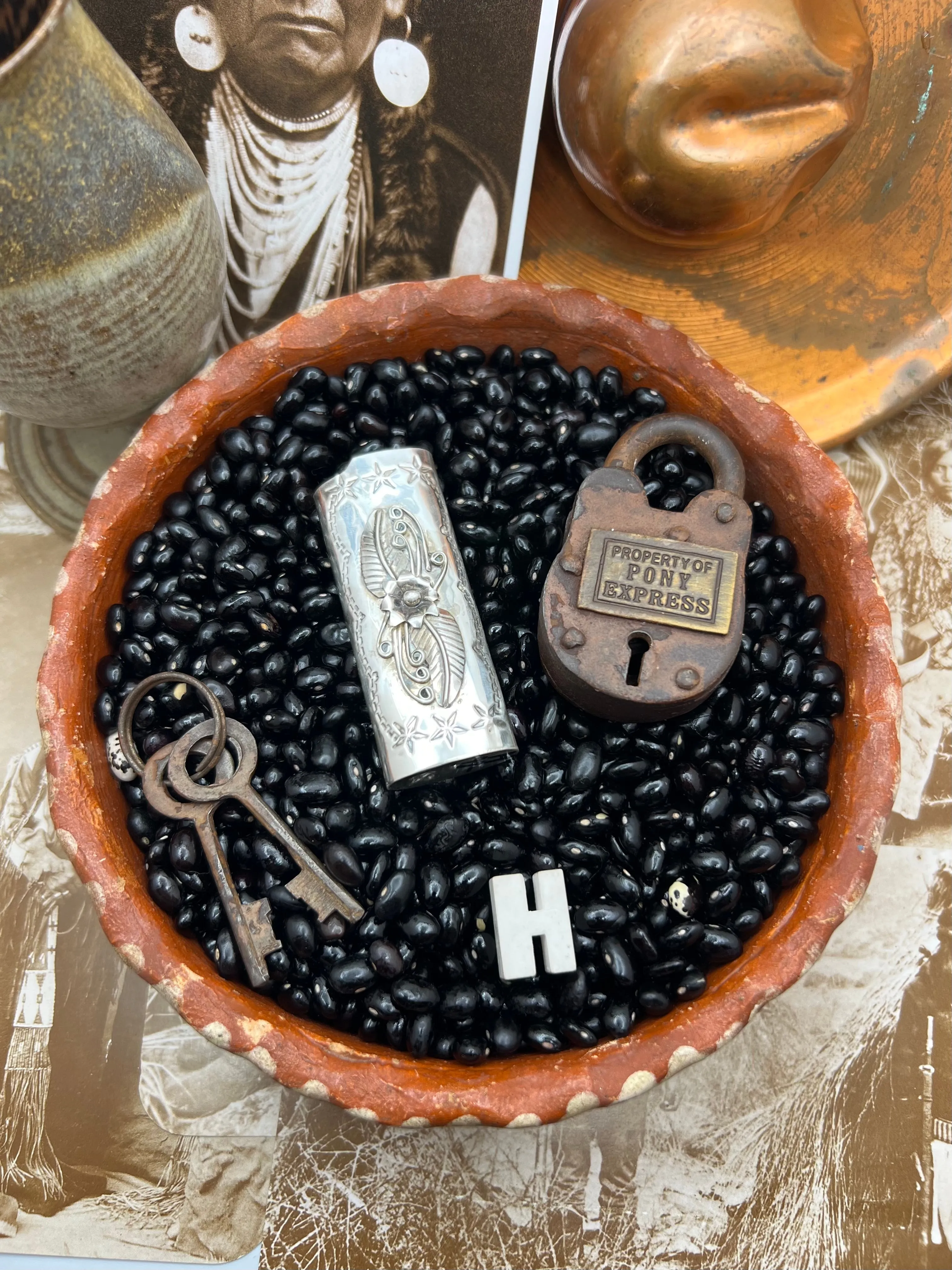Native American Sterling Silver Lighter Case