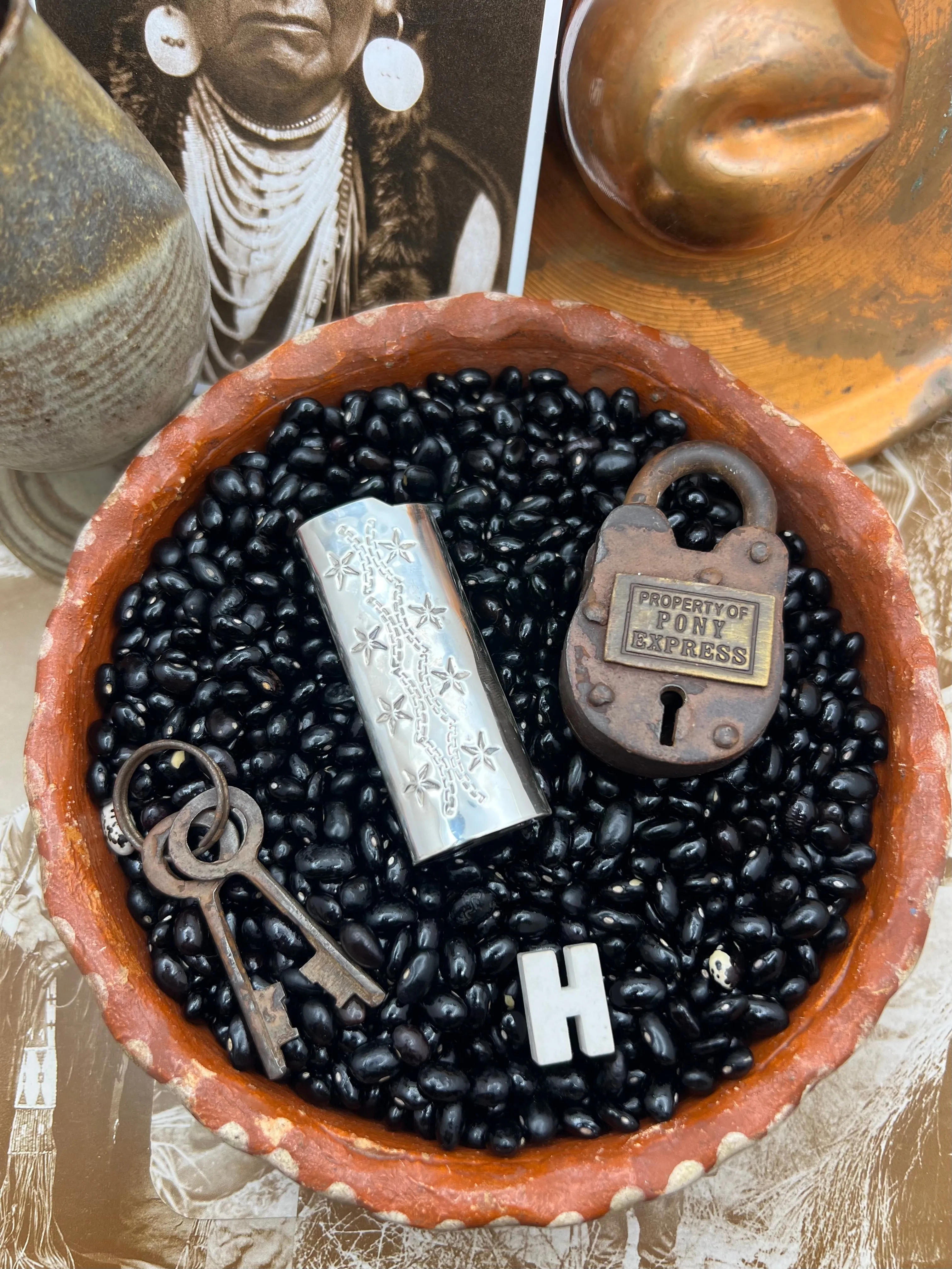 Native American Sterling Silver Lighter Case