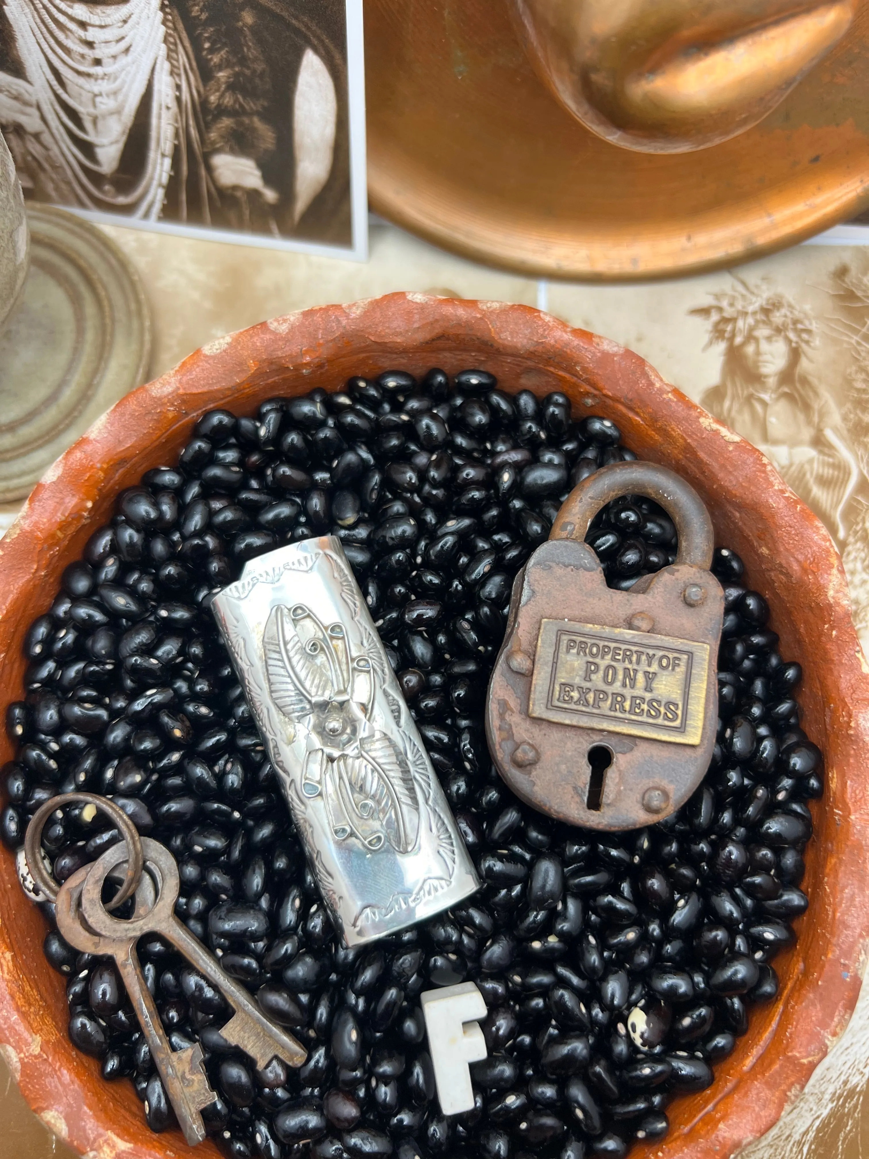 Native American Sterling Silver Lighter Case
