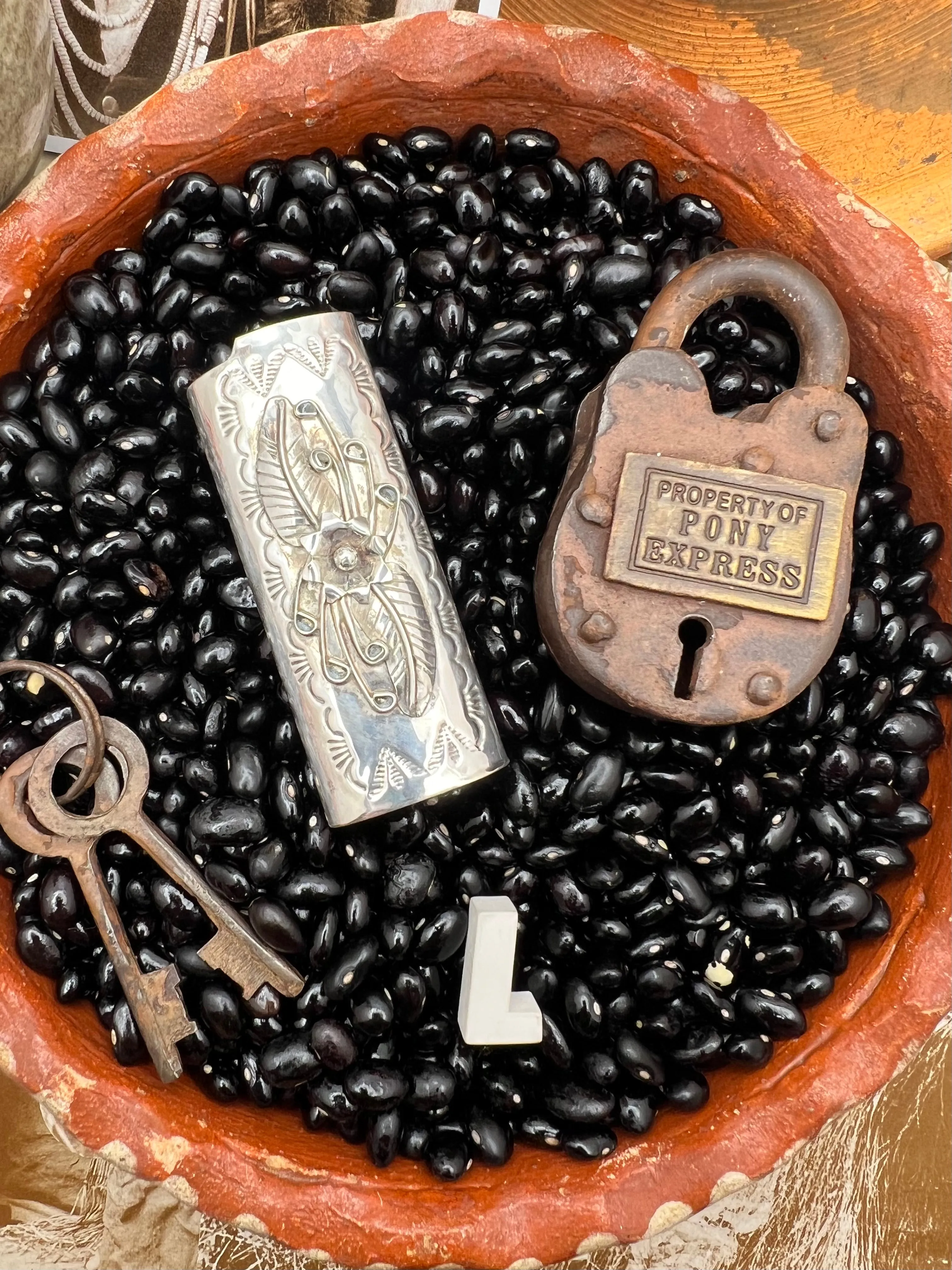 Native American Sterling Silver Lighter Case