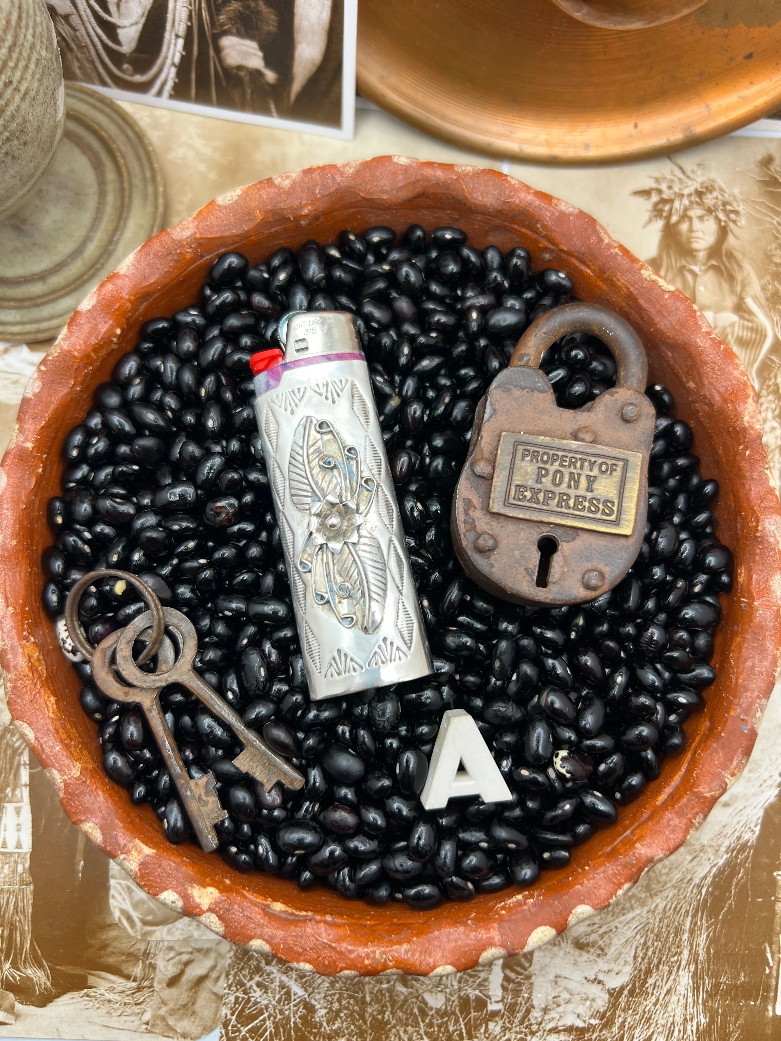 Native American Sterling Silver Lighter Case