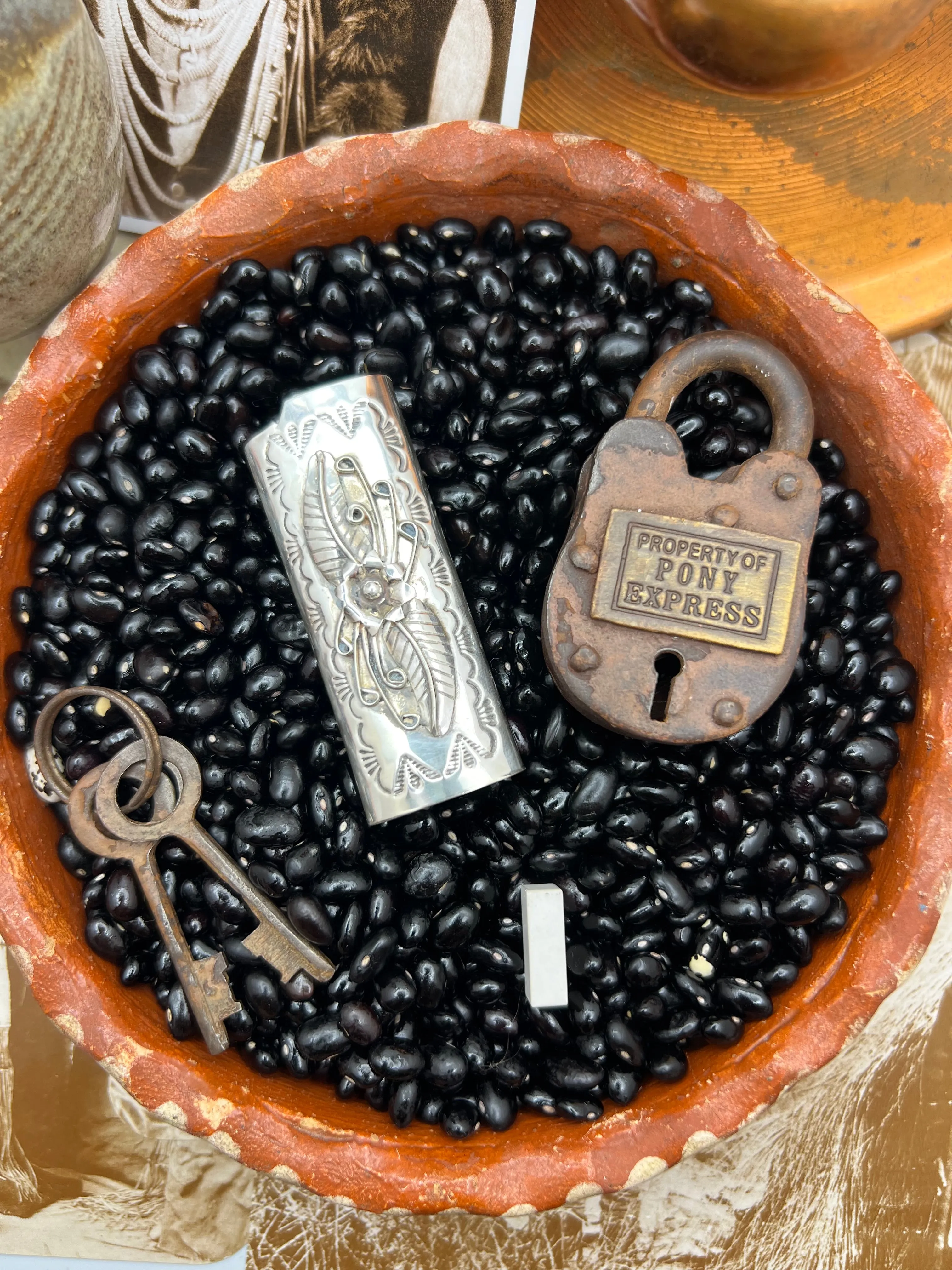 Native American Sterling Silver Lighter Case