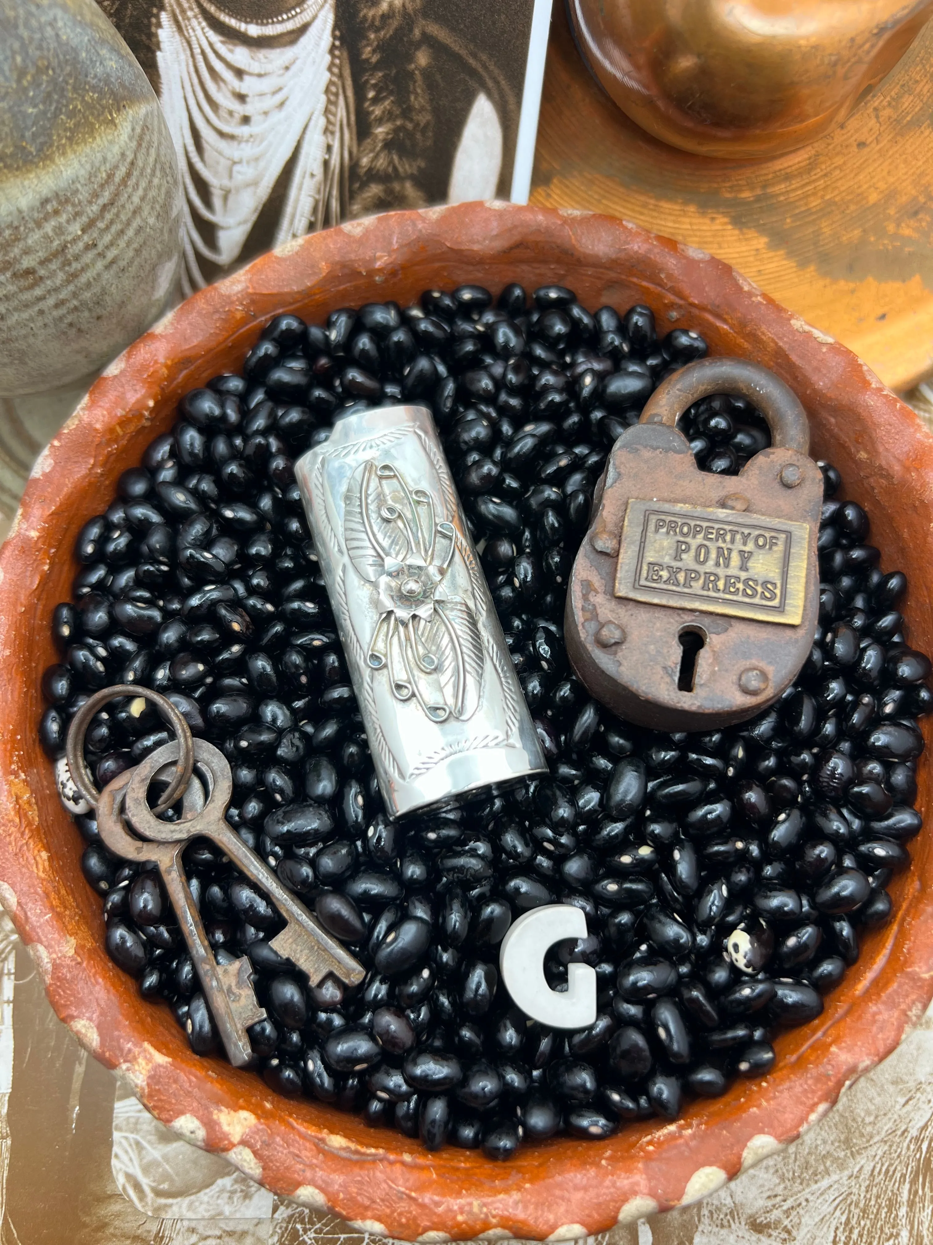Native American Sterling Silver Lighter Case