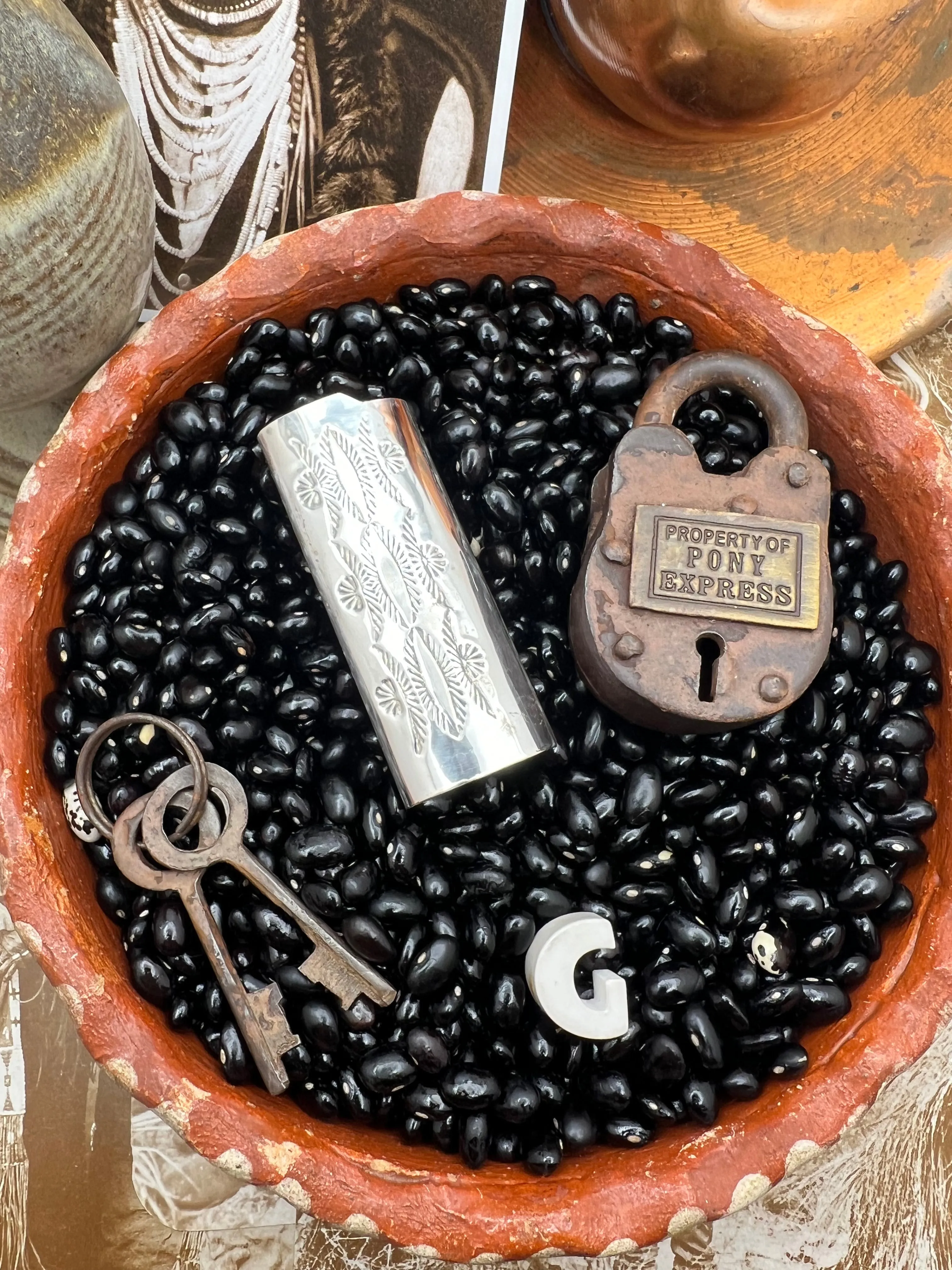 Native American Sterling Silver Lighter Case