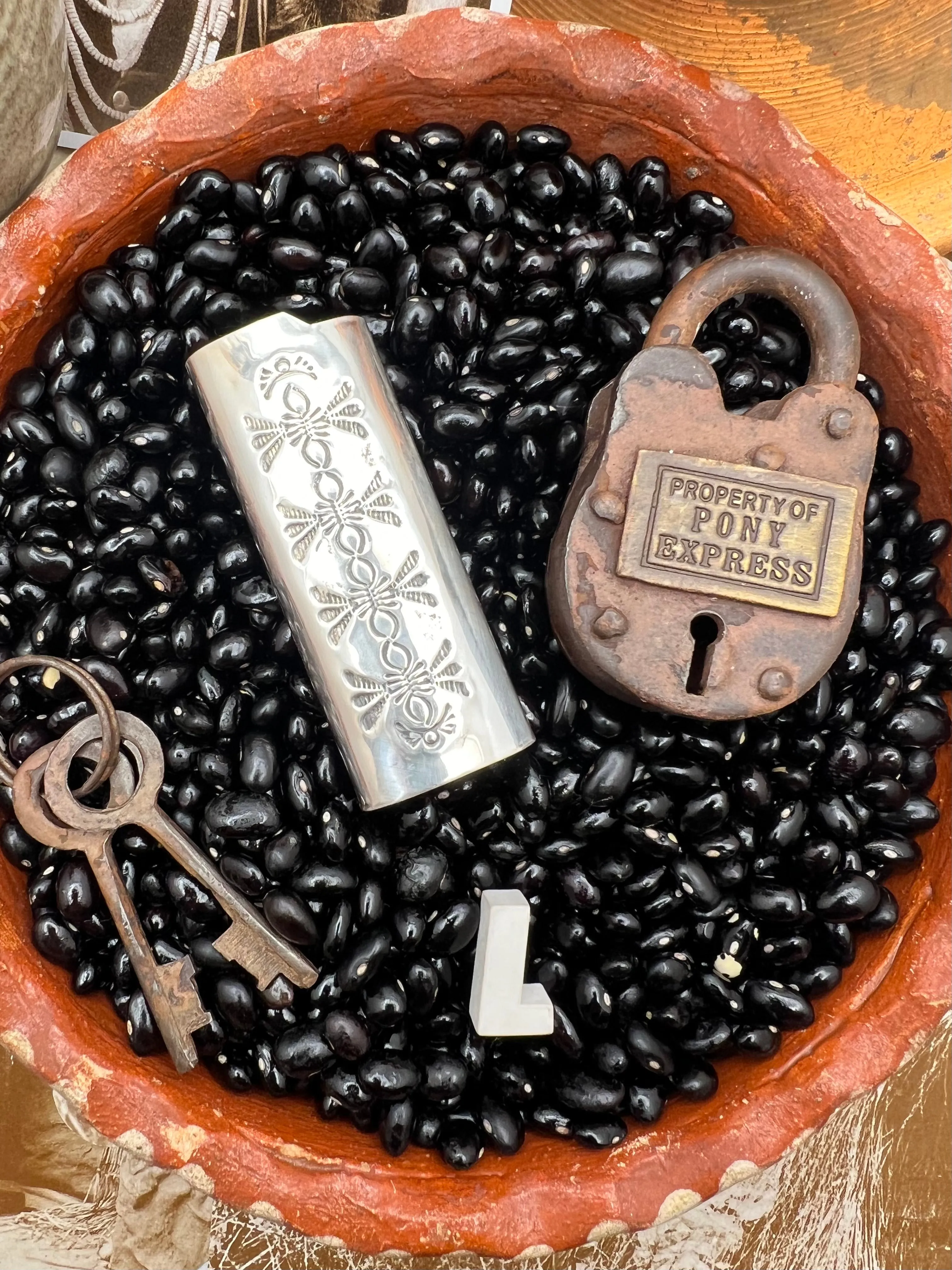 Native American Sterling Silver Lighter Case