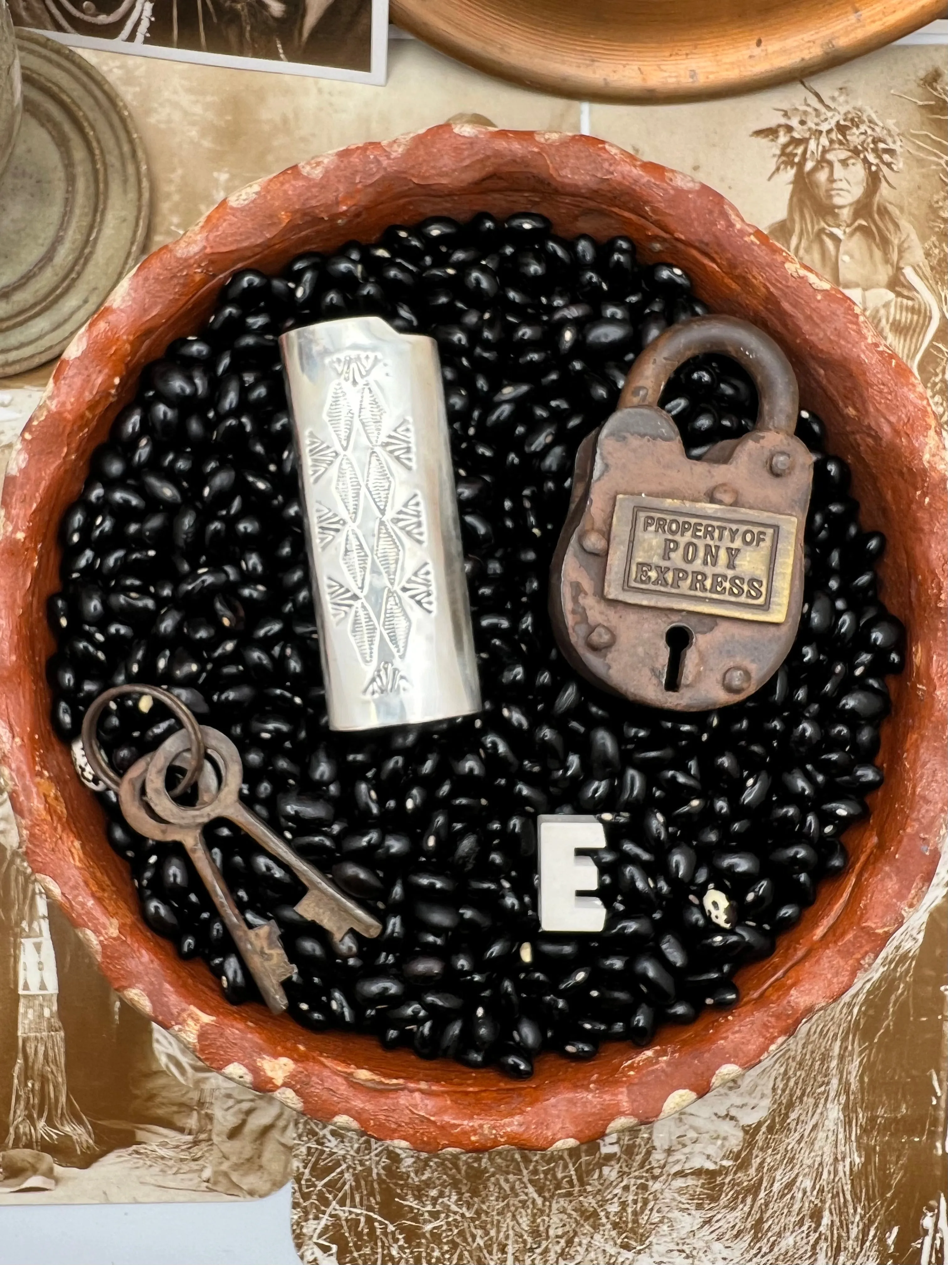 Native American Sterling Silver Lighter Case