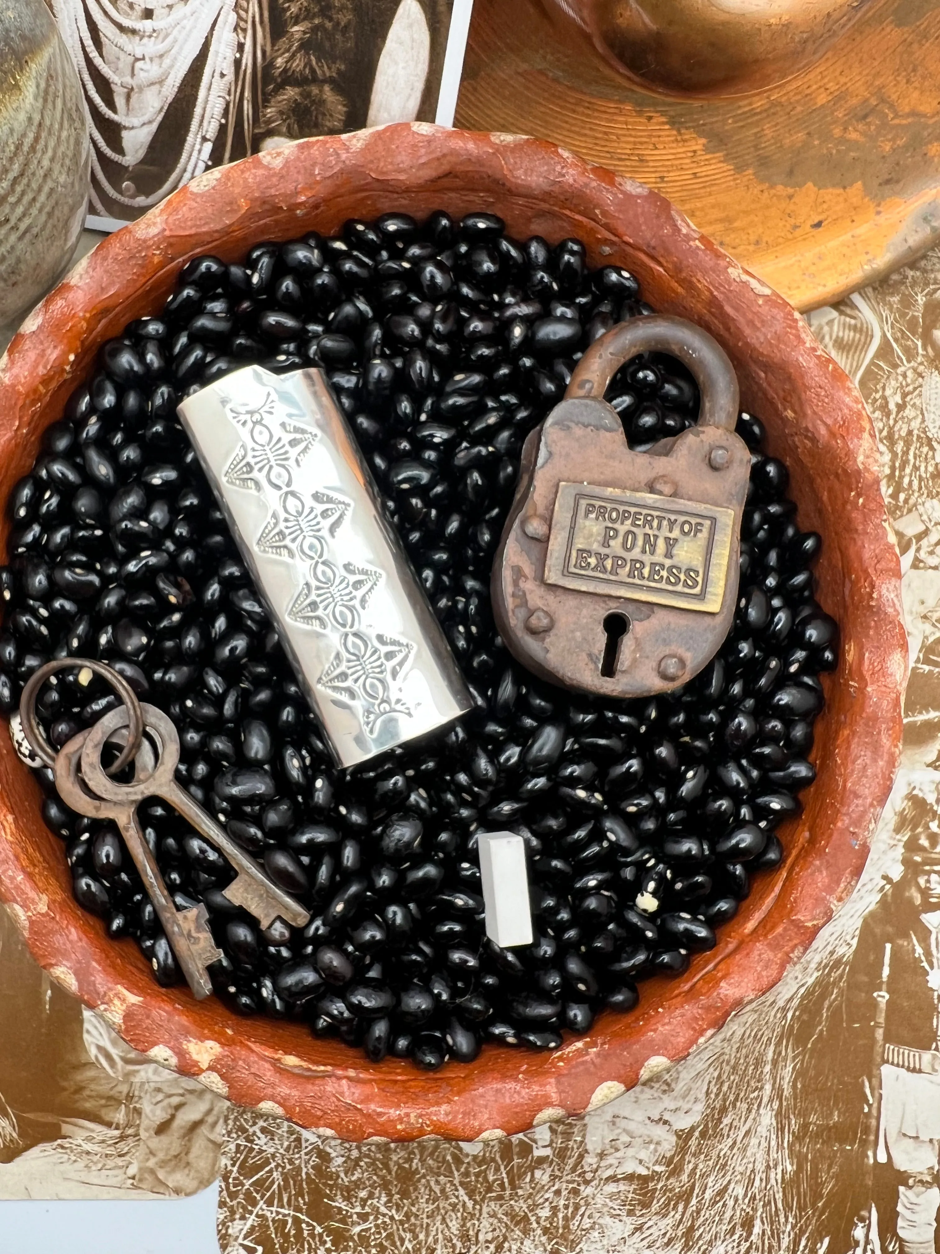 Native American Sterling Silver Lighter Case